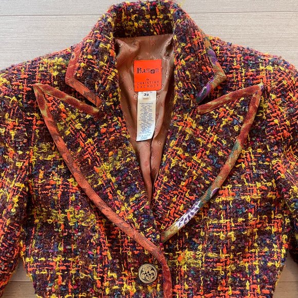 Auc Christian Lacroix Boucle Tweed 2 pisses suit - Picture 9 of 15